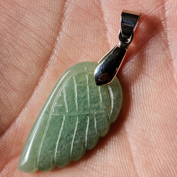 Crystal Wing Pendants! Quartz, Tigers Eye, Jasper. Angel Wings Necklace. Gems - Picture 6 of 9